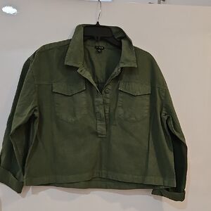 J. Crew Popover Crop Shirt